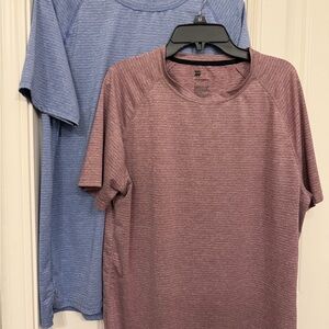 all in motion Men's Short Sleeve Performance Tee - Mauve & Blue